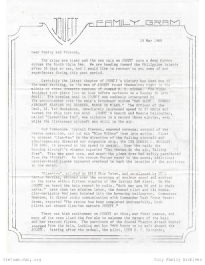 Family Gram - Capitan Robert S Hayes - pg 1