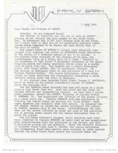 Family Gram - Capitan Robert S Hayes - pg 1