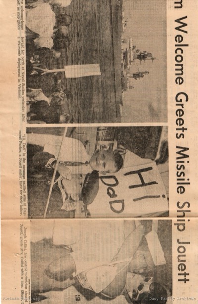 Warm Welcome Greets Missle Ship pt 2 — newspaper