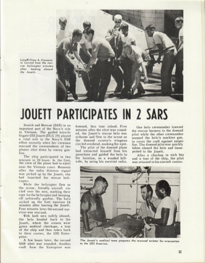 Jouett Participates in 2 SARs - Vigilance - Pg 31 — Vigilance Magazine