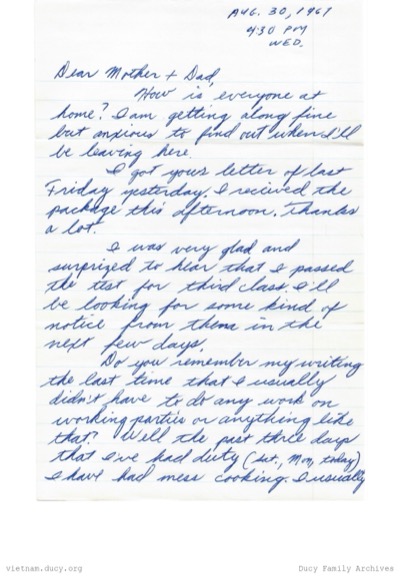 Mike Ducy to Home pg 1 — mike