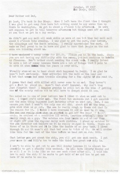 Mike Ducy to Home pg 1 — mike