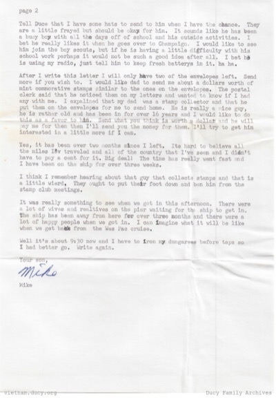 Mike Ducy to Home pg 2 — mike