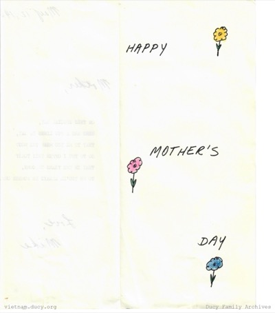 Mother's Day Card from Mike Front — mike