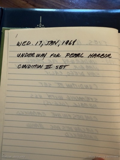 Logbook — Wednesday, January 17, 1968