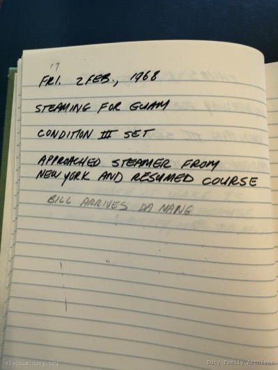 Logbook — Friday, February 2, 1968