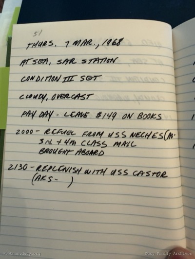 Logbook — Thursday, March 7, 1968