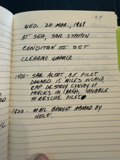 Logbook — Wednesday, March 20, 1968