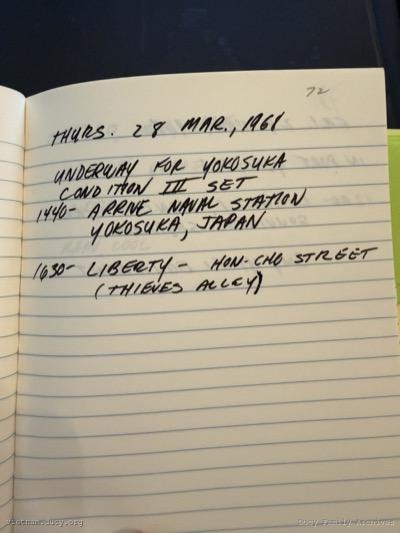 Logbook — Thursday, March 28, 1968