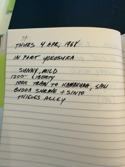 Logbook — Thursday, April 4, 1968
