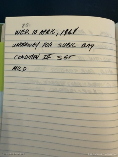 Logbook — Wednesday, April 10, 1968