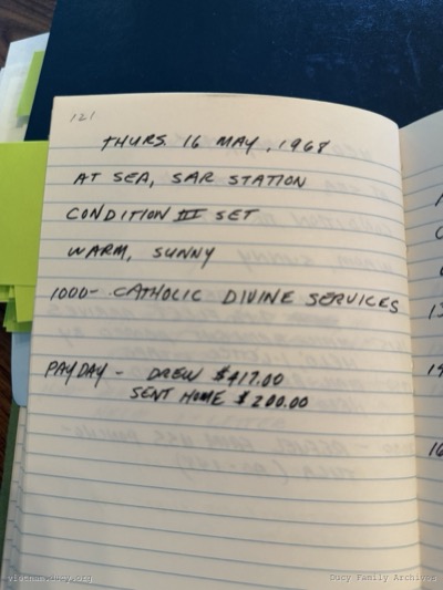 Logbook — Thursday, May 16, 1968