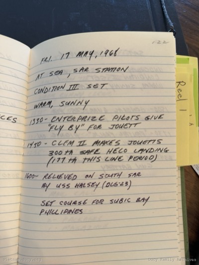Logbook — Friday, May 17, 1968