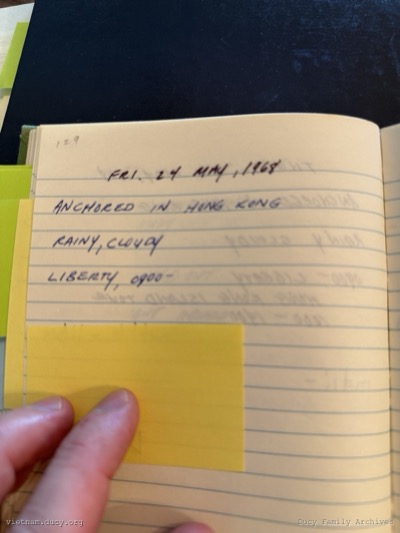 Logbook — Friday, May 24, 1968