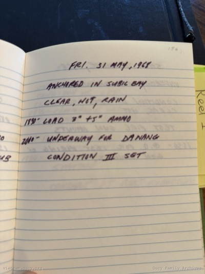 Logbook — Friday, May 31, 1968