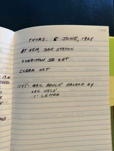 Logbook — Wednesday, June 5, 1968