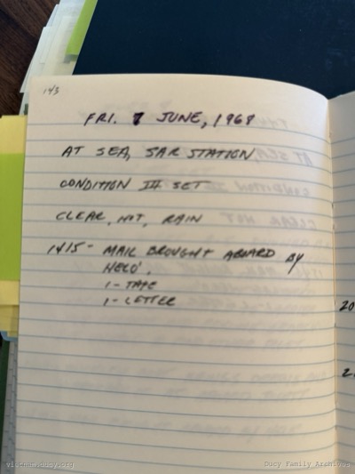 Logbook — Friday, June 7, 1968