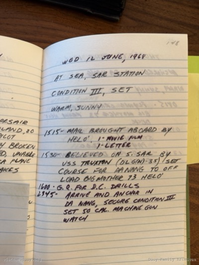 Logbook — Wednesday, June 12, 1968