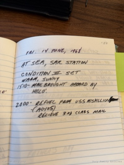 Logbook — Friday, June 14, 1968