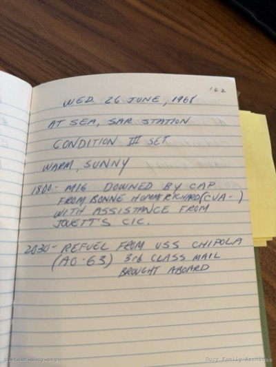 Logbook — Wednesday, June 26, 1968