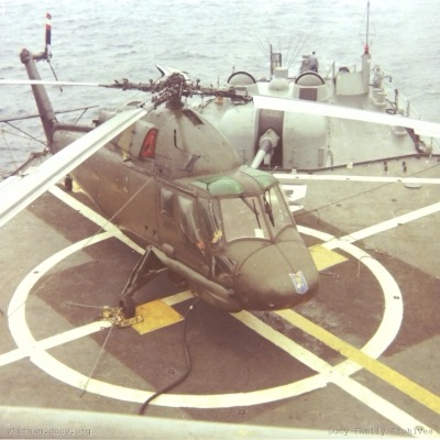 Clem II on USS Jouett Flight Deck