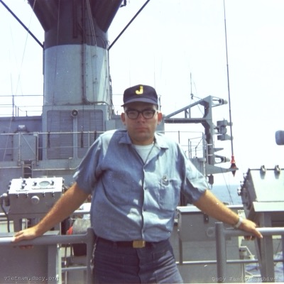 Mike Ducy on Deck, Gulf of Tonkin