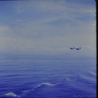 USS Enterprise Jets fly by, Gulf of Tonkin