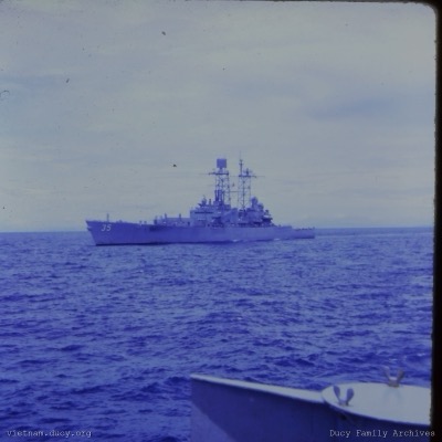 USS Jouett relieved by DLG-35 USS Truxton, set course to offload Big Mother in DaNang