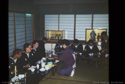 Eating supper Japanese style