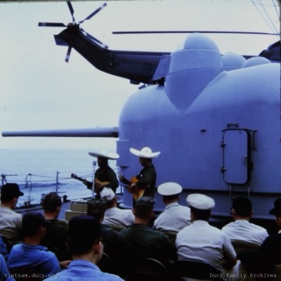 USO "Chico & Chili" on ship