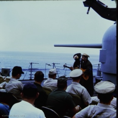 USO in costumes, morale boost