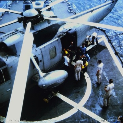 Pilots on deck, corpsman standing by